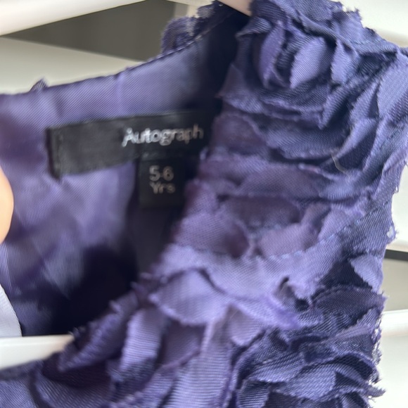 Autograph blue rosette dress 5/6yrs - Picture 4 of 4